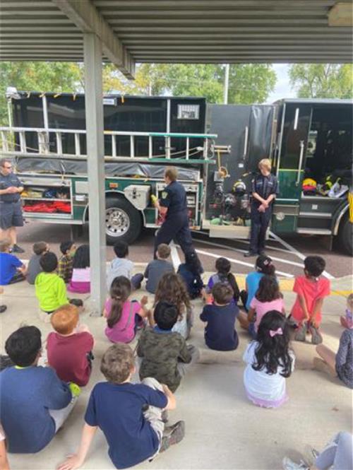 fire fighters visit Woodland